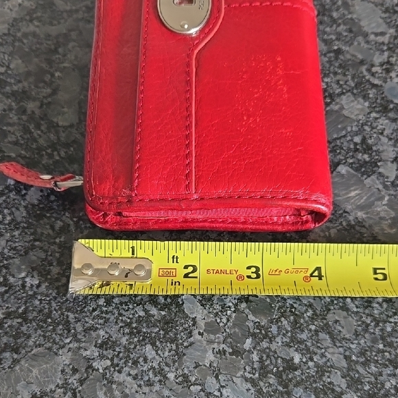 Fossil Red Leather Wallet - Picture 11 of 14